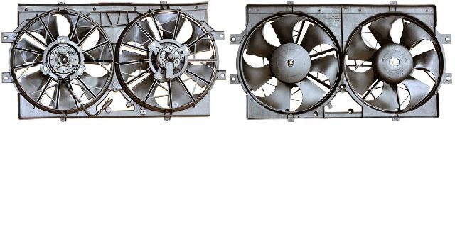 1995-1997 Dodge Stratus Dual Radiator and Condenser Fan Assembly (APDI)