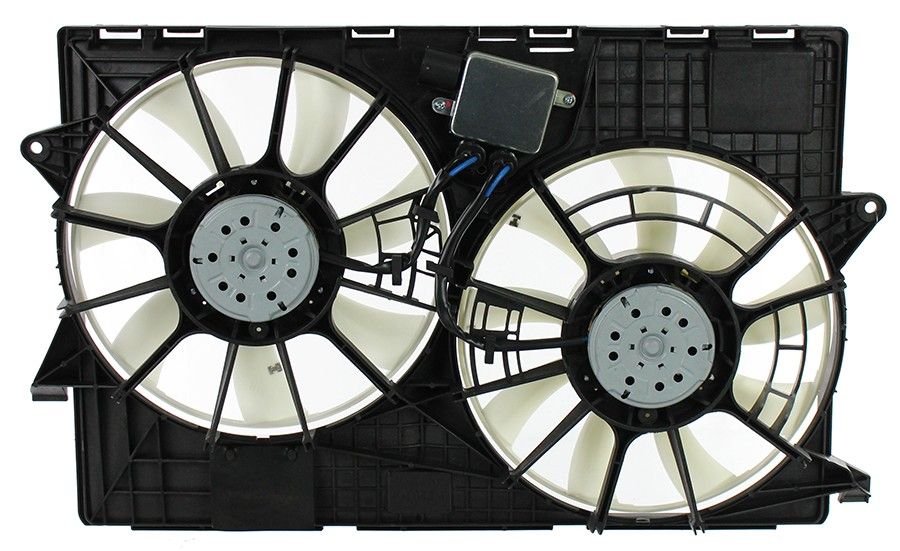 2020, 2019, 2018, 2017, 2016, 2015, 2014 Jeep Cherokee Dual Radiator and Condenser Fan Assembly