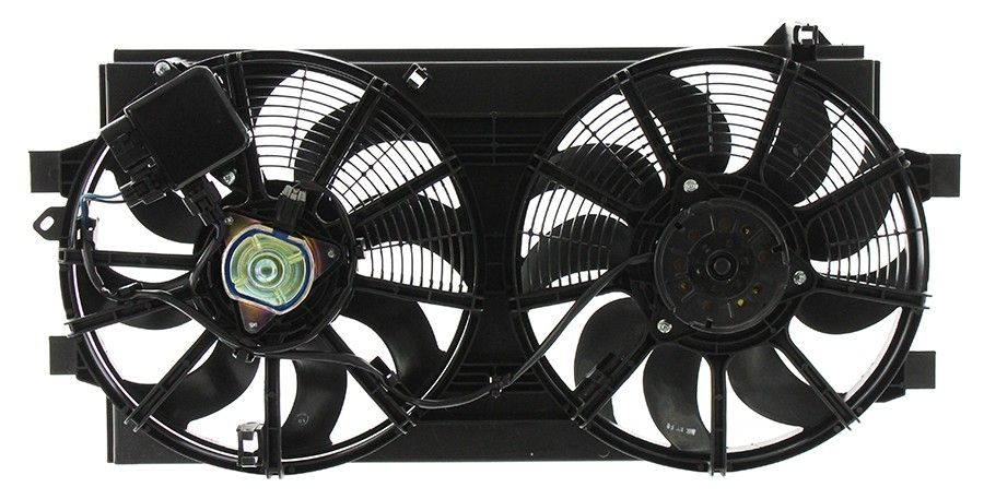 2012, 2011 Nissan LEAF Dual Radiator and Condenser Fan Assembly