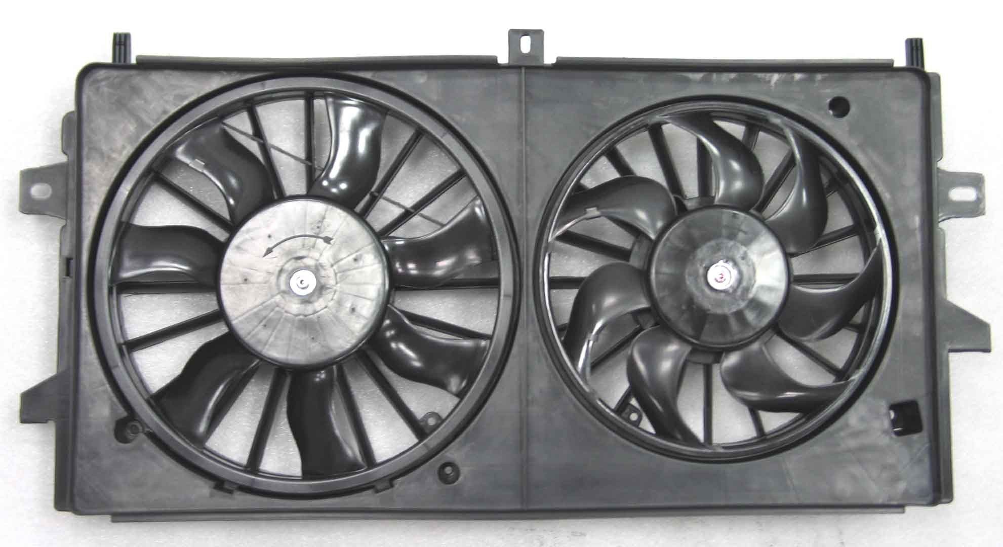 2011, 2010, 2009, 2008, 2007, 2006 Chevrolet Impala Dual Radiator and Condenser Fan Assembly