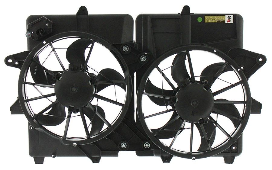 2012, 2011, 2010, 2009, 2008, 2007, 2006, 2005 Ford Escape Dual Radiator and Condenser Fan Assembly
