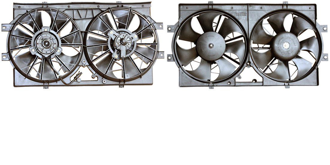 1997, 1996, 1995 Dodge Stratus Dual Radiator and Condenser Fan Assembly