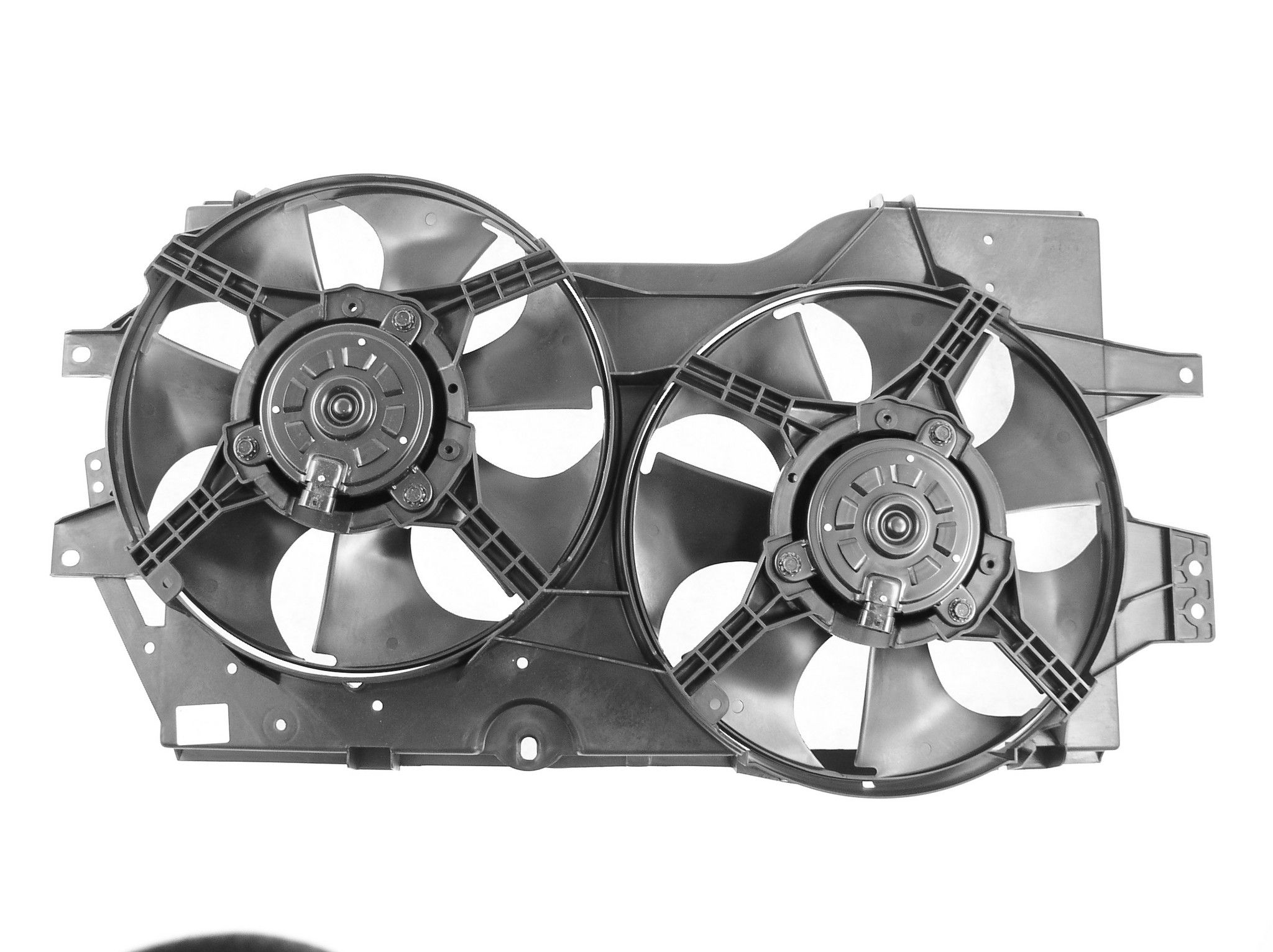 2000, 1999, 1998, 1997, 1996 Dodge Caravan & Country Dual Radiator and Condenser Fan Assembly