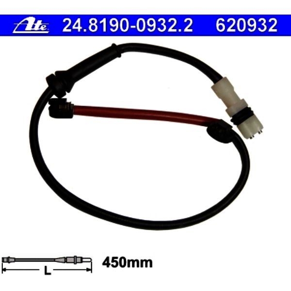 2005-2012 Porsche Boxster Disc Brake Pad Wear Sensor - Rear (ATE Coated)