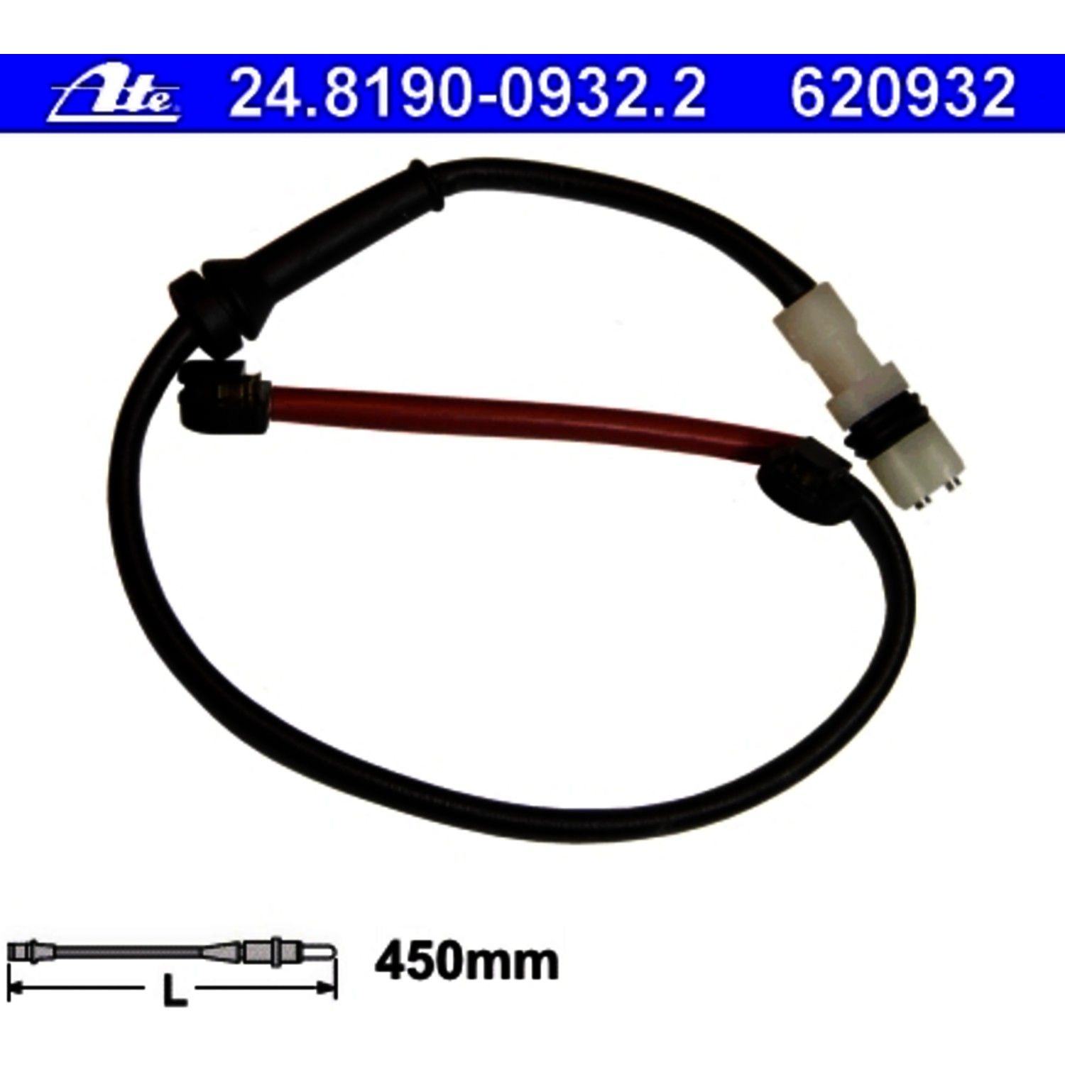 2012, 2011, 2010, 2009, 2008, 2007, 2006, 2005 Porsche Boxster Disc Brake Pad Wear Sensor