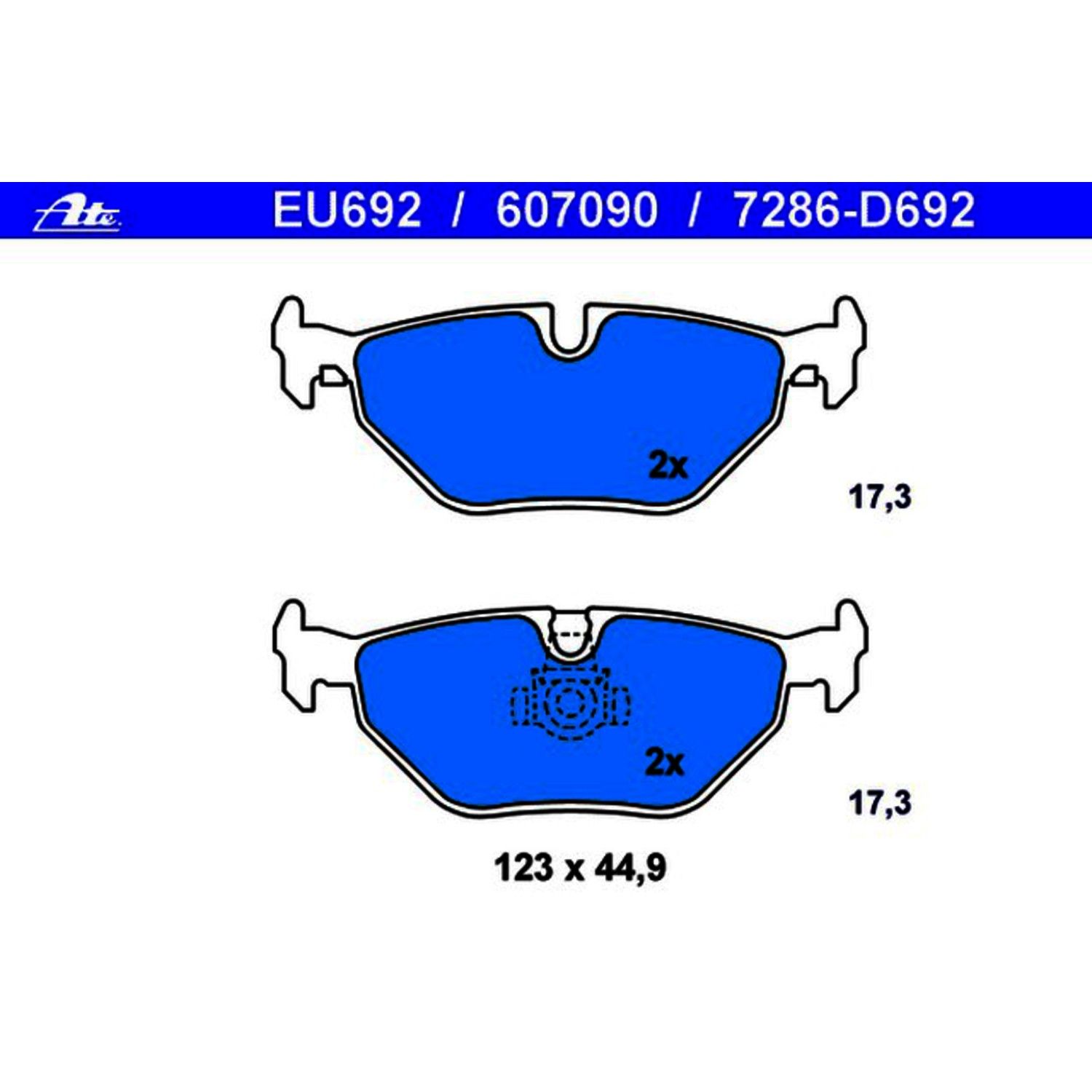 2000, 1999, 1998, 1997 BMW 528i Disc Brake Pad Set