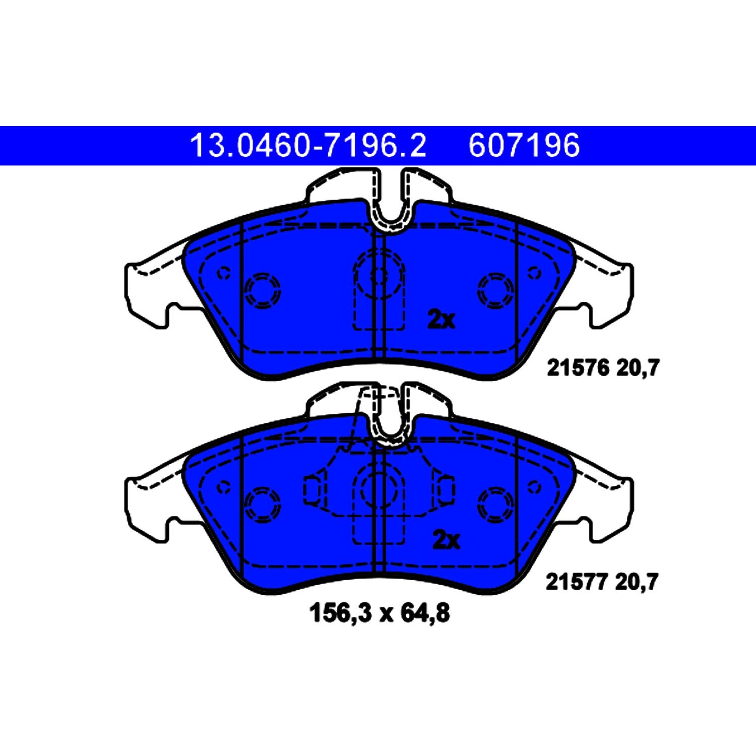 2006, 2005, 2004, 2003, 2002 Freightliner Sprinter 2500 2500 Disc Brake Pad Set