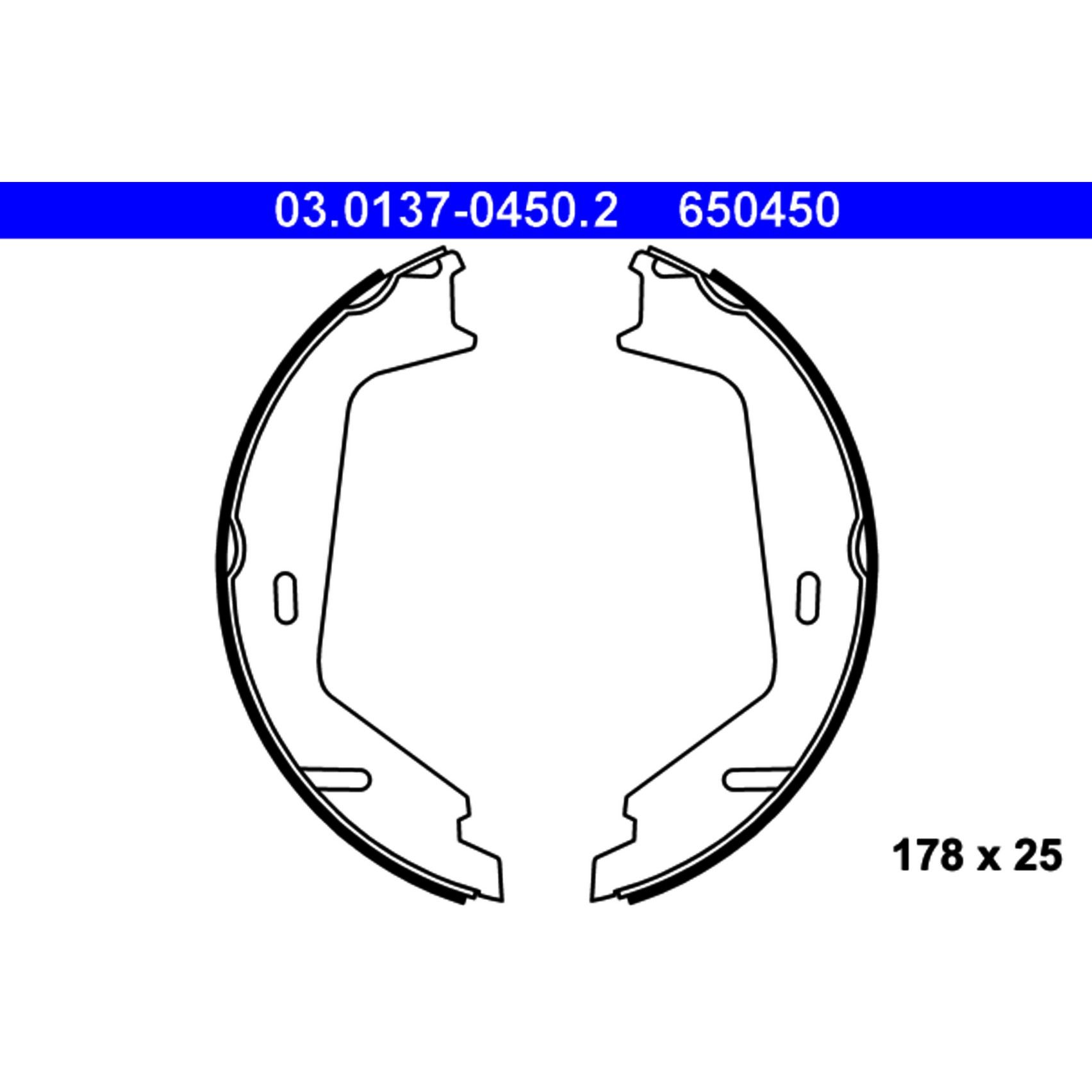 2008, 2007, 2006, 2005, 2004, 2003, 2002, 2001, 2000, 1999 Volvo S80 Parking Brake Shoe Set