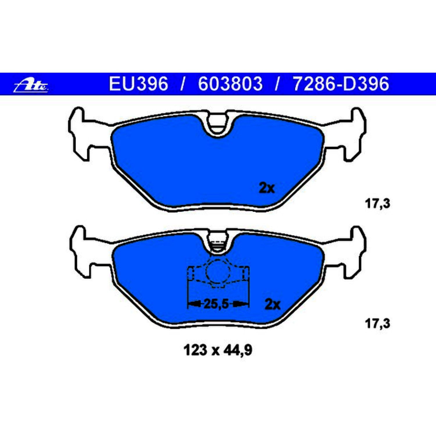 1998, 1997, 1996, 1995, 1994, 1993, 1992, 1991, 1990, 1989, 1988 BMW M3 Disc Brake Pad Set