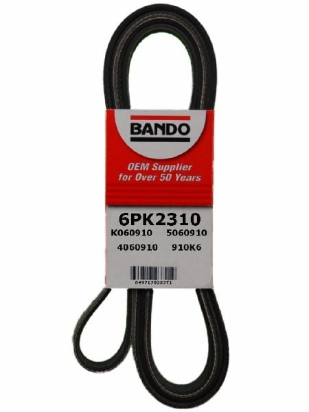 2007-2009 Mazda 3 Accessory Drive Belt - Water Pump, Alternator, Air Conditioning and Power (Bando)