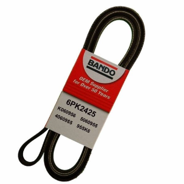2001-2006 GMC Sierra 3500 Accessory Drive Belt - Fan, Water Pump, Alternator and Power Steering or Water Pump, Alternator and Power Steering (Bando)