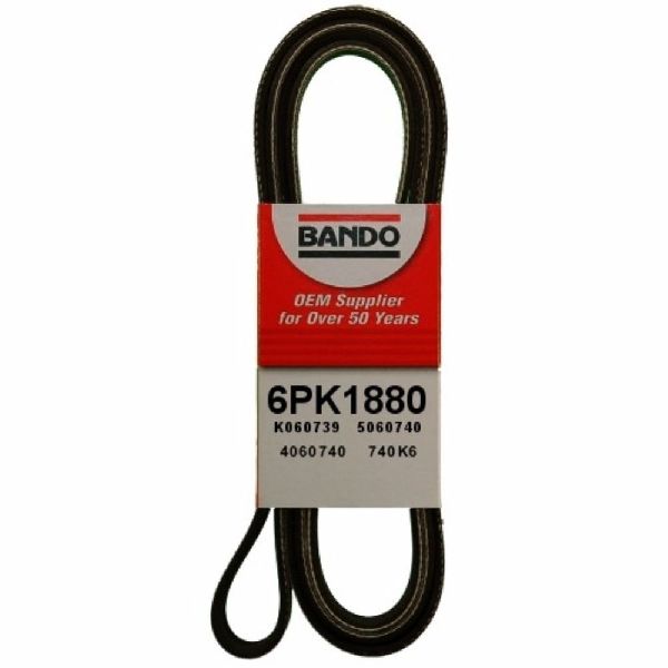 1996-2005 Audi A4 Accessory Drive Belt - Accessory Drive or Fan, Alternator, Power Steering and Air Conditioni (Bando)