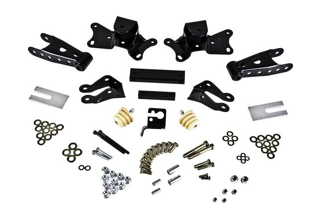 1997-2000 Chevrolet C2500 Leaf Spring Hanger Lowering Kit - Rear (Bell Tech)