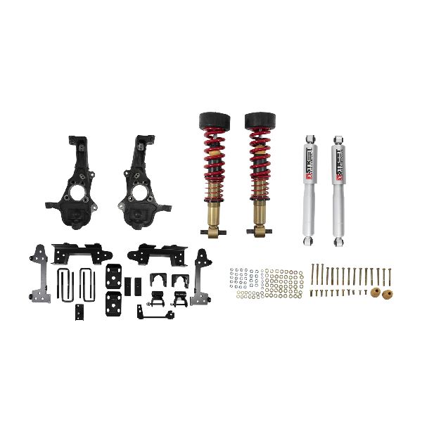 2019-2023 GMC Sierra 1500 Coilover Adjustable Spring Lowering Kit (Bell Tech)
