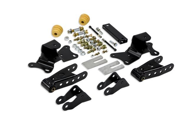 1988-1998 Chevrolet C2500 Leaf Spring Hanger Lowering Kit - Rear (Bell Tech)