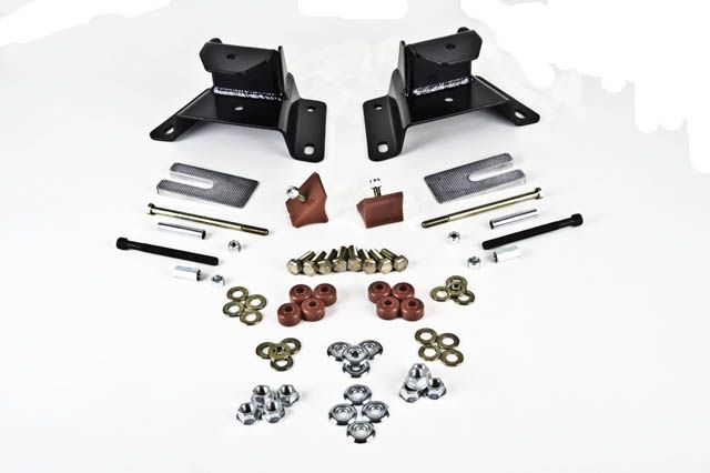 1987-1996 Ford F-150 Leaf Spring Hanger Lowering Kit - Rear (Bell Tech)