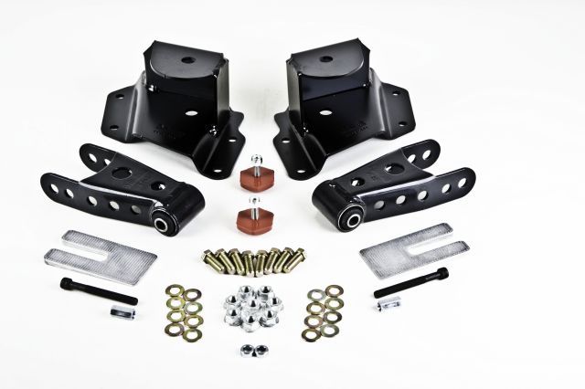 1999 GMC C1500 Leaf Spring Hanger Lowering Kit - Rear (Bell Tech)