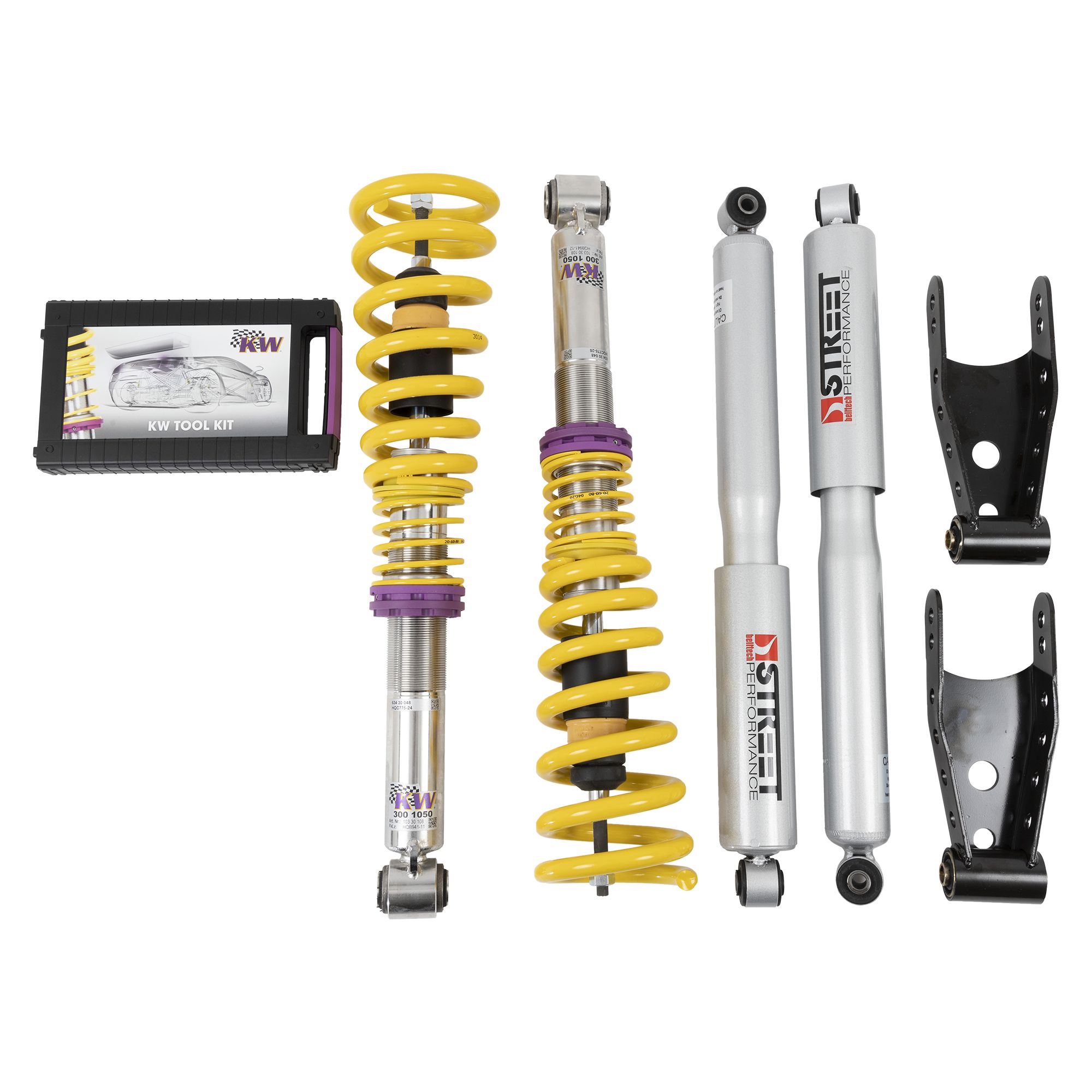 2013, 2012, 2011, 2010, 2009, 2008, 2007, 2006, 2005, 2004 Ford F-150 Coilover Adjustable Spring Lowering Kit