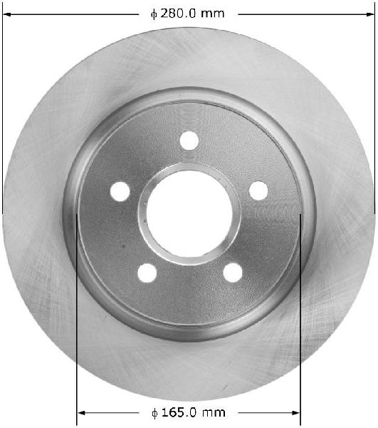 2004-2011 Volvo S40 Disc Brake Rotor - Rear (Bendix)