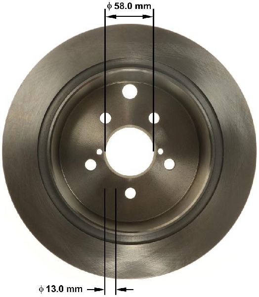 2014-2018 Subaru Forester Disc Brake Rotor - Rear (Bendix)
