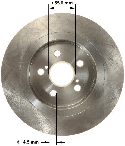 2011-2017 Lexus CT200h Disc Brake Rotor - Rear (Bendix)