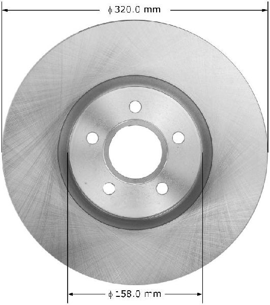 2004-2011 Volvo S40 Disc Brake Rotor - Front (Bendix)