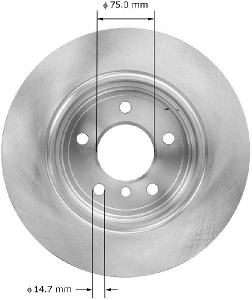 2008-2009 BMW 528i Disc Brake Rotor - Rear (Bendix)