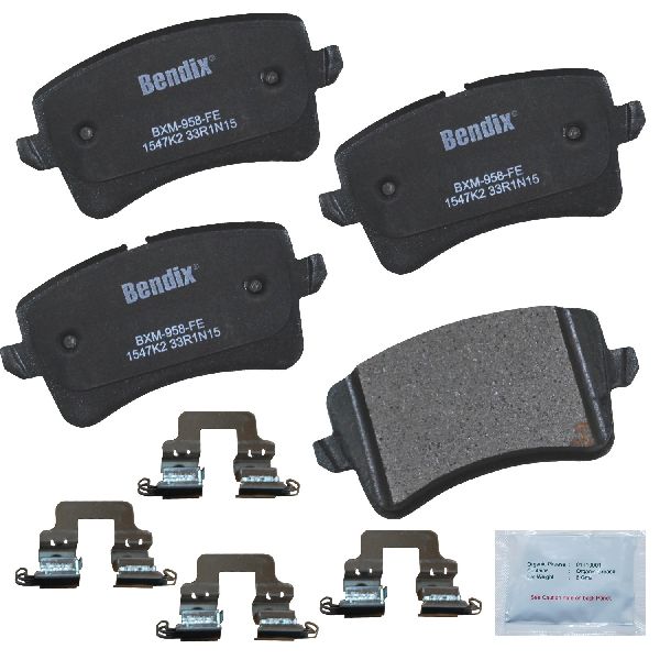 2012-2018 Audi A6 Disc Brake Pad Set - Rear (Bendix)