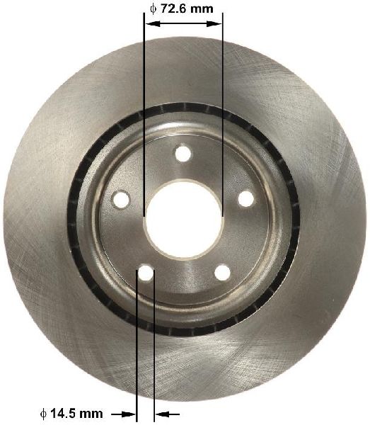 2012-2019 Dodge Journey Disc Brake Rotor - Front (Bendix)