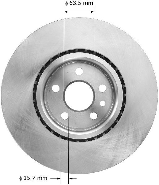 2007-2016 Volvo S80 Disc Brake Rotor - Front (Bendix)
