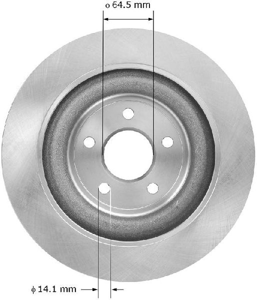 2005-2008 Jaguar S-Type Disc Brake Rotor - Rear (Bendix)