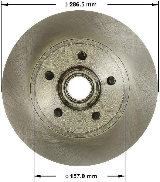 2010 Mazda B4000 Disc Brake Rotor and Hub Assembly - Front (Bendix)