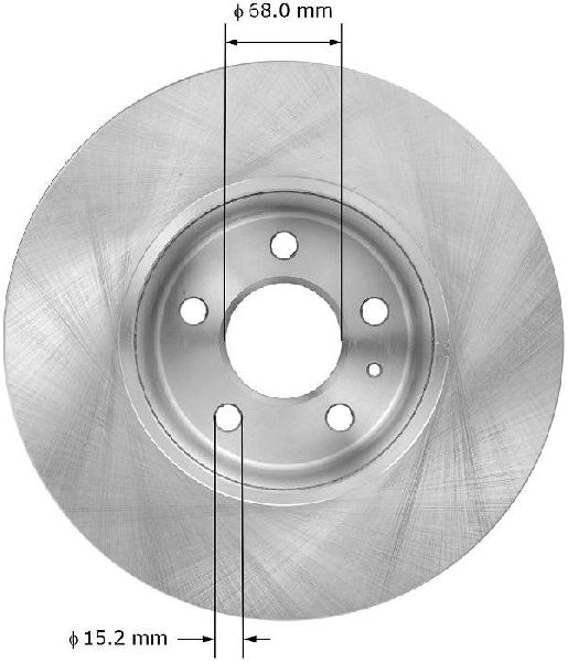 2009-2011 Audi A4 Disc Brake Rotor - Front (Bendix)