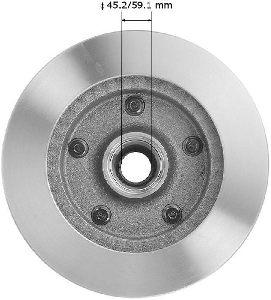 1975-1993 Ford F-150 Disc Brake Rotor and Hub Assembly - Front (Bendix)