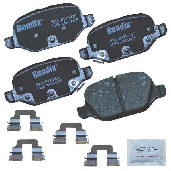 2009-2019 Fiat 500 Disc Brake Pad Set - Rear (Bendix)