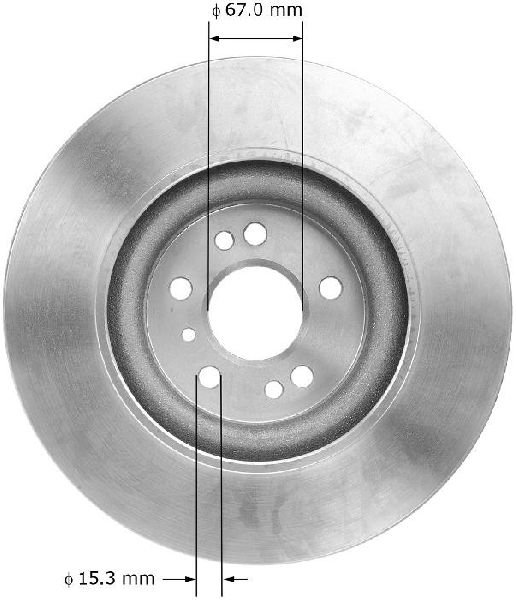 2008-2012 Mercedes-Benz GL550 Disc Brake Rotor - Front (Bendix)