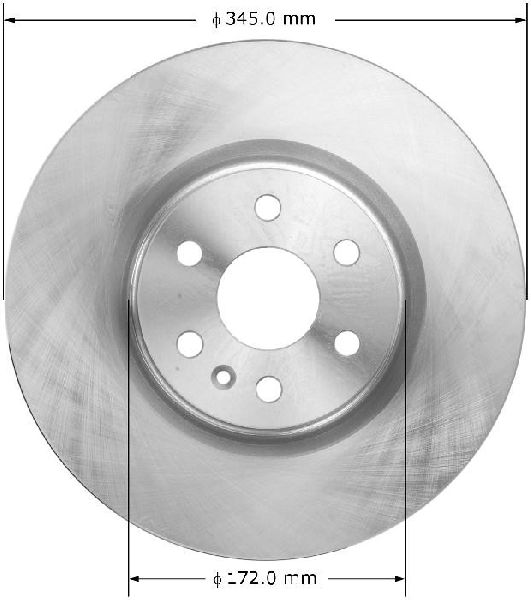 2010-2016 Cadillac SRX Disc Brake Rotor - Front (Bendix)