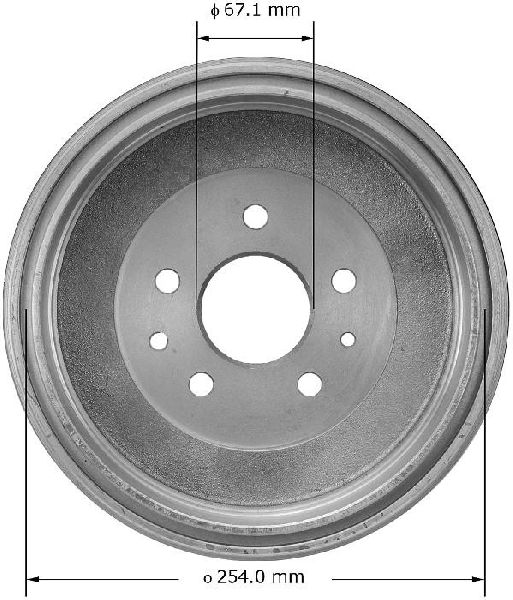 1980-1992 Toyota Pickup Brake Drum - Rear (Bendix)