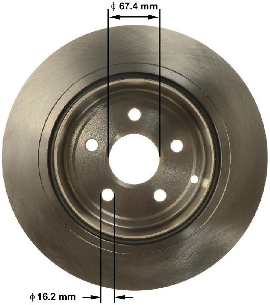 2008-2009 Pontiac G8 Disc Brake Rotor - Rear (Bendix)