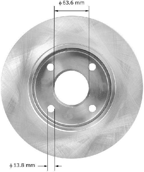 2000-2004 Ford Focus Disc Brake Rotor - Front (Bendix)