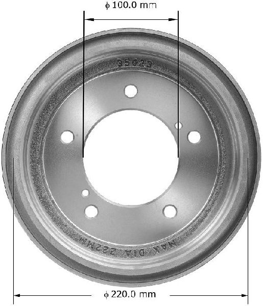 1998 Chevrolet Tracker Brake Drum - Rear (Bendix)