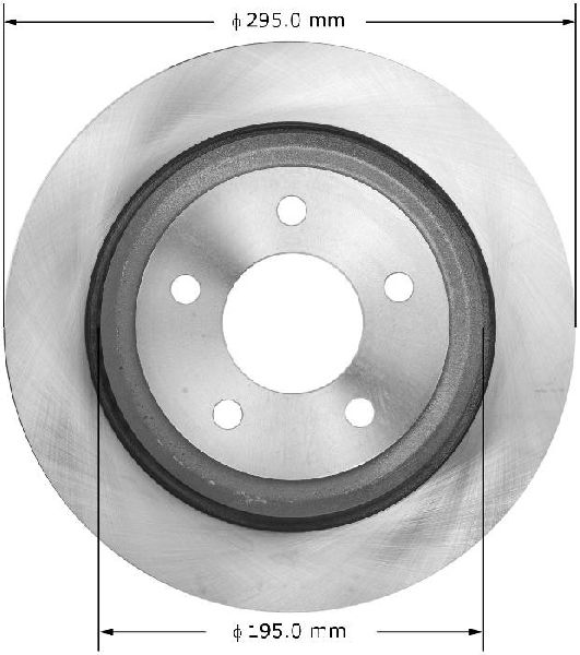 2010-2011 Ford Ranger Disc Brake Rotor - Rear (Bendix)