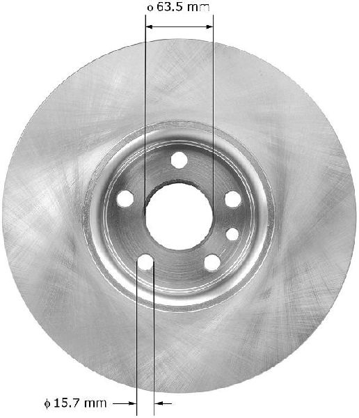2010-2015 Volvo XC60 Disc Brake Rotor - Front (Bendix)