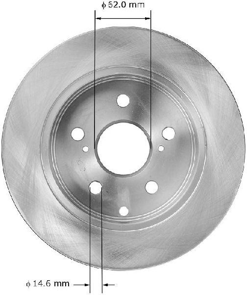 2010-2012 Lexus HS250h Disc Brake Rotor - Rear (Bendix)
