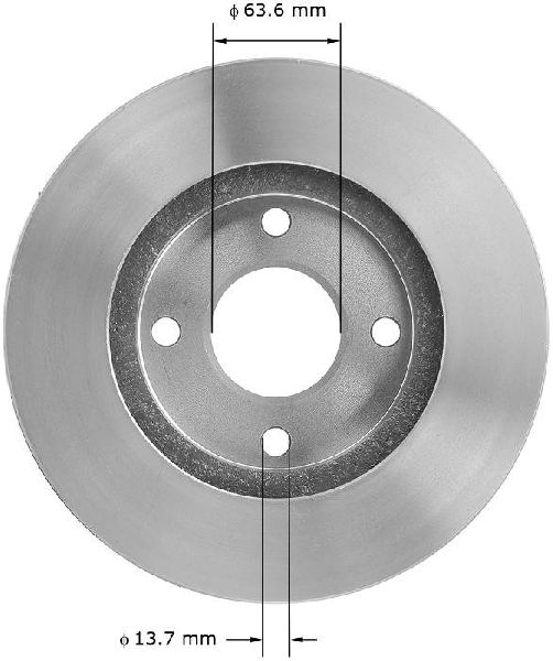 1995-2000 Ford Contour Disc Brake Rotor - Front (Bendix)