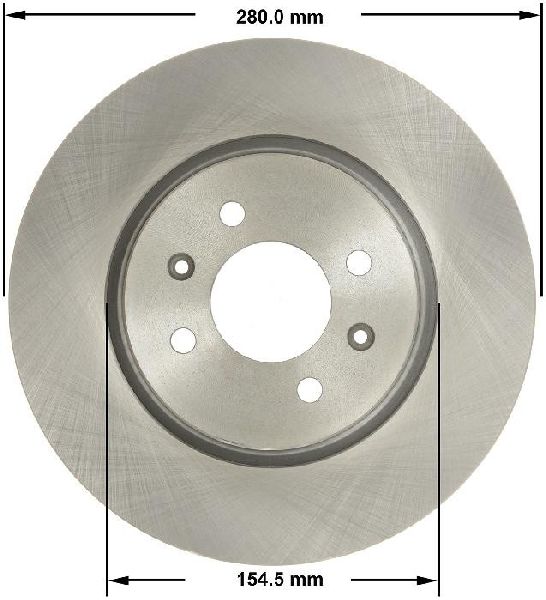 2012-2022 Kia Rio Disc Brake Rotor - Front (Bendix)