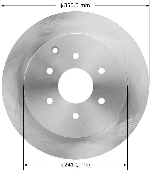 2011-2013 INFINITI QX56 Disc Brake Rotor - Rear (Bendix)