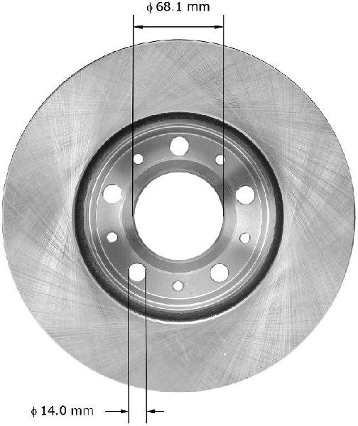 1998-2001 Volvo C70 Disc Brake Rotor - Front (Bendix)
