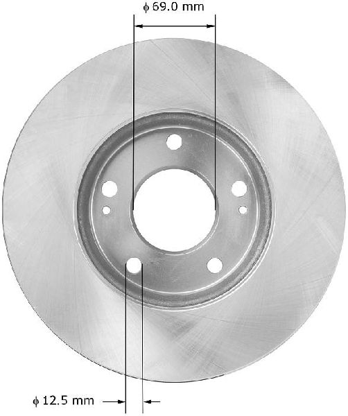 2007-2009 Kia Rondo Disc Brake Rotor - Front (Bendix)