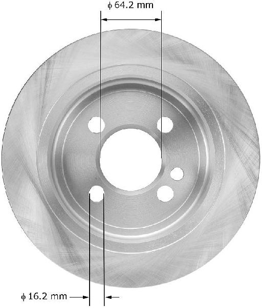 2006-2015 Mini Cooper Disc Brake Rotor - Rear (Bendix)